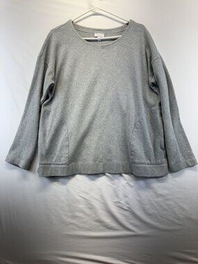 Purejill Women's sweatshirt Gray Sz L Gray